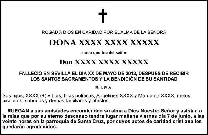 Formato de esquela 7